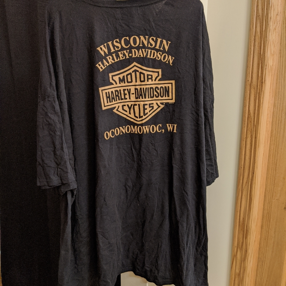 Men's Black Harley Davidson Tee 5XL
